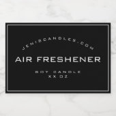 Minimalistische Schwarz-weiße Border Simple Style  Lebensmitteletikett (Einzelnes Label)