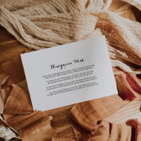 Minimalistische Schwarz-weiße Flitterwochen