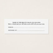 Minimalistische Schwarz-weiße Imitate Goldene Herz (Rückseite)