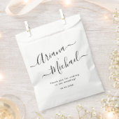 Minimalistische Schwarz-weiße Münze zur Hochzeit Geschenktütchen (Ausgeschnitten)