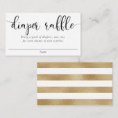 Minimalistische Schwarz-weiße Windelraffinerie Begleitkarte (Vorne/Hinten)