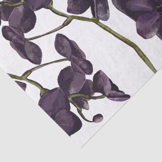 Minimalistische schwarze Blume Seidenpapier (Ausschnitt)