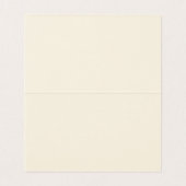 Minimalistische schwarze Kalligrafie auf beigem Hi Visitenkarten (Innenseite Aufgefaltet)