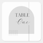 Minimalistische Schwarze Kalligrafie benutzerdefin Quadratischer Aufkleber (Vorderseite)