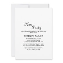 Minimalistische Schwarze Kalligraphie Hen Party Ei