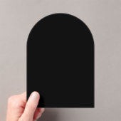 Minimalistische schwarze Katzensilhouette Acryleinladungen (Insitu (Handheld))
