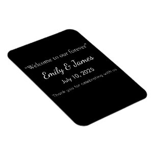 Minimalistische schwarze Katzensilhouette Magnet