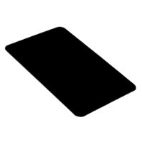 Minimalistische schwarze Katzensilhouette