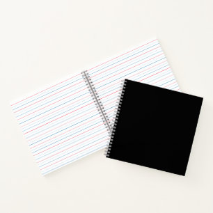 Minimalistische schwarze Katzensilhouette Notizblock