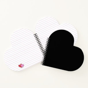 Minimalistische schwarze Katzensilhouette Notizblock