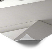 Minimalistische schwarze Kerzen mit winzigen Flamm Poster (Ecke)