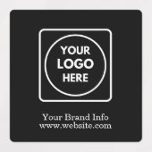 Minimalistische Schwarze Labels | Kundenfirma Etiketten (Design 1)