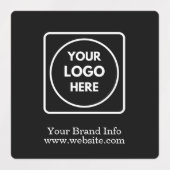 Minimalistische Schwarze Labels | Kundenfirma Etiketten (Design 2)