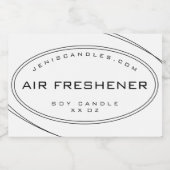 Minimalistische Schwarze Linien, einfache Stilkerz Lebensmitteletikett (Einzelnes Label)