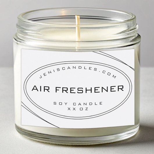 Minimalistische Schwarze Linien, einfache Stilkerz Lebensmitteletikett