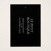 Minimalistische schwarze Mode-Anzeige mit veränder (Vorderseite)