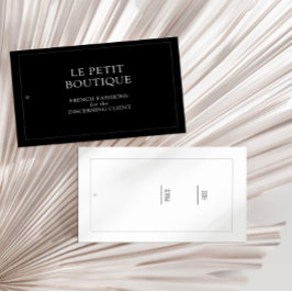 Minimalistische schwarze Mode-Anzeige mit veränder