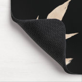 Minimalistische schwarze Monogramm-Maus-Pad aus Go Mousepad (Ecke)