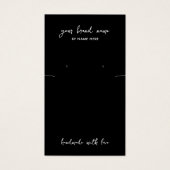 Minimalistische schwarze Schmuckkollektion (Vorderseite)
