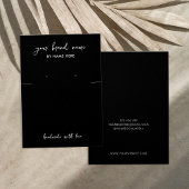 Minimalistische schwarze Schmuckkollektion