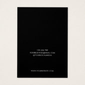 Minimalistische schwarze Schmuckkollektion (Rückseite)