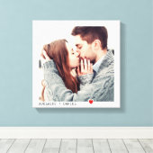 Minimalistische schwarze Typografie mit dem Foto " Leinwanddruck (Insitu (Holzboden))