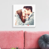 Minimalistische schwarze Typografie mit dem Foto " Leinwanddruck (Insitu (Wohnzimmer))