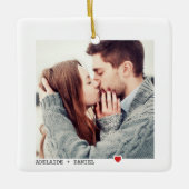 Minimalistische schwarze Typografie mit dem Foto R Keramikornament (Vorderseite)