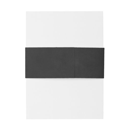 Minimalistische Schwarze Velvet Textur Nachahmung Einladungsbanderole (Rückseitenbeispiel)
