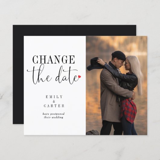 Minimalistische Schwarze Veränderung des Datums de (Vorne/Hinten)