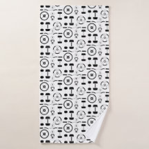 Minimalistische Schwarzgymnastikausrüstung