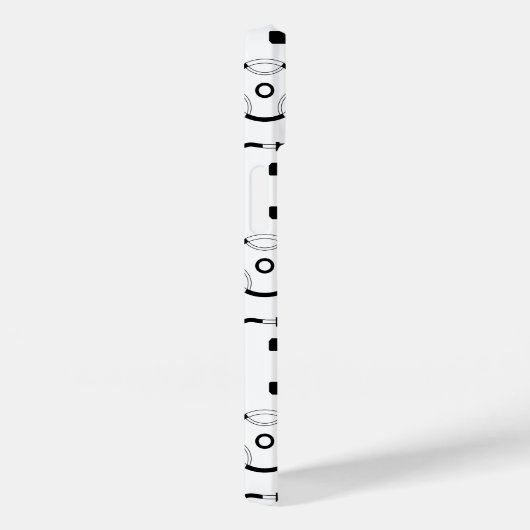 Minimalistische Schwarzgymnastikausrüstung Case-Mate iPhone Hülle (Rückseite / Rechts)