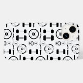 Minimalistische Schwarzgymnastikausrüstung Case-Mate iPhone Hülle (Rückseite (Horizontal))