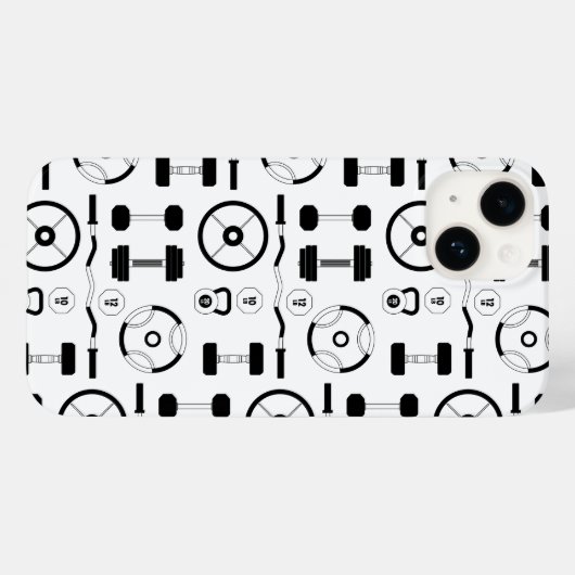 Minimalistische Schwarzgymnastikausrüstung Case-Mate iPhone Hülle (Rückseite (Horizontal))