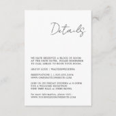 Minimalistische Schwarzweiß-Umschließkarte Begleitkarte (Vorderseite)