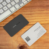 Minimalistische schwarzweiße Typografie Visitenkarte