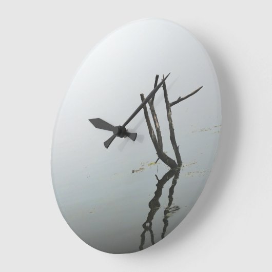 Minimalistische Schwarzweißuhr für Wohnzimmer Große Wanduhr (Winkel)