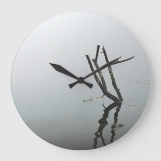 Minimalistische Schwarzweißuhr für Wohnzimmer Große Wanduhr