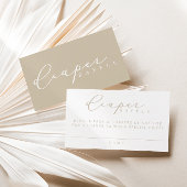 Minimalistische Script-Baby-Duschdusche Windeln Ra Platzkarte