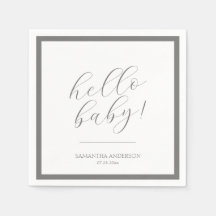 Minimalistische Script Baby-Dusche