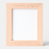 Minimalistische Script-Feier zu den Terminen des L Geätzte Rahmen (Vorderseite)