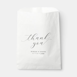 Minimalistische Script-Hochzeit Vielen Dank Geschenktütchen