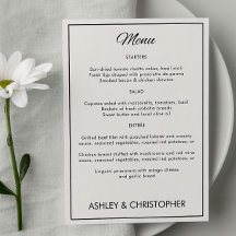 Minimalistische Script-Hochzeitsempfehlung