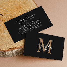 Minimalistische Script-Kalligrafie Visitenkarte