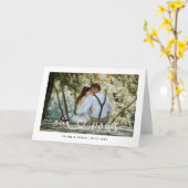 Minimalistische Script-Liebe Herz Unsere Vows-Kart Karte (Gelbe Blume)