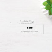 Minimalistische Script-Stuhl-Ohrring-Display-Karte (Schreibtisch)