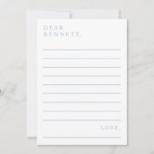 Minimalistische Script Time Kapsel Kinderduschkart Einladung (Vorderseite)