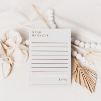 Minimalistische Script Time Kapsel Kinderduschkart