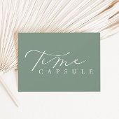 Minimalistische Script Time Kapsel Kinderduschkart Einladung