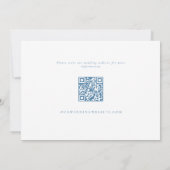 Minimalistische Seashell QR Code Foto Beach Weddin Save The Date (Rückseite)